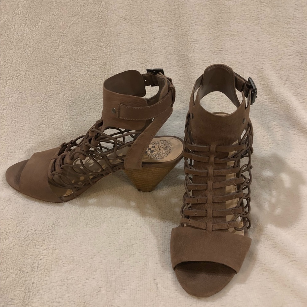 Vince Camuto strapping Peep Toe